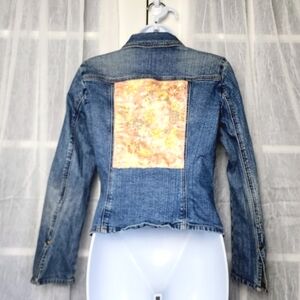 Bisou Bisou Jeans Vintage 90s Y2K Denim Jacket Embroidery Embellishments Sz S